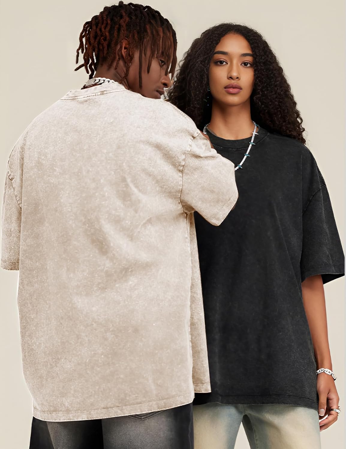 arssm 3 pack men oversized t shirts vintage tee loose fit short sleeve casual streetwear baggy washed unisex tops